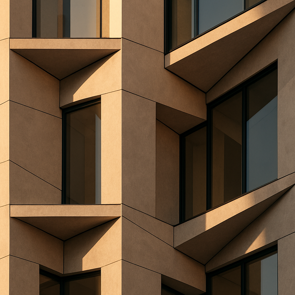 Detalle arquitectónico de un desarrollo de BAU