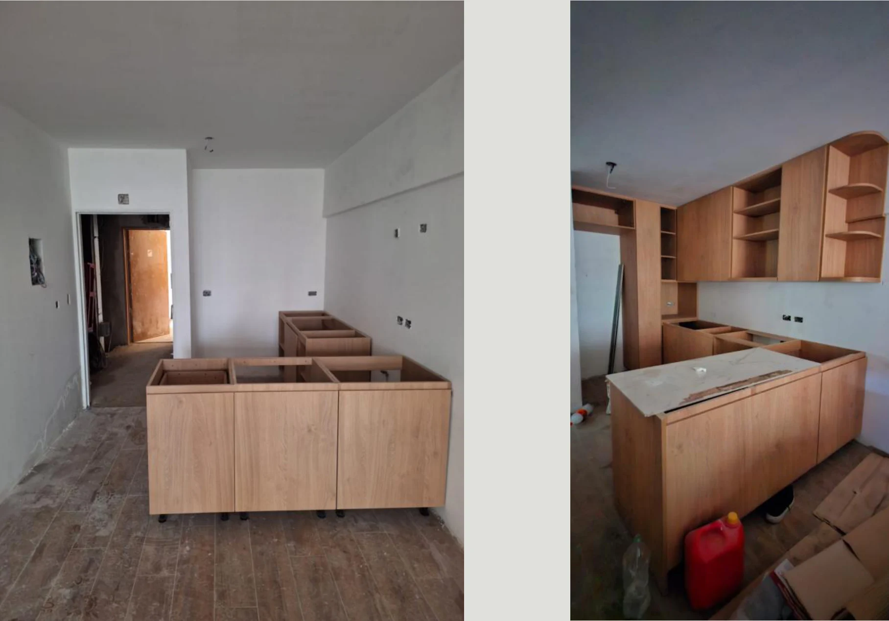 Emplacado de durlock en baños